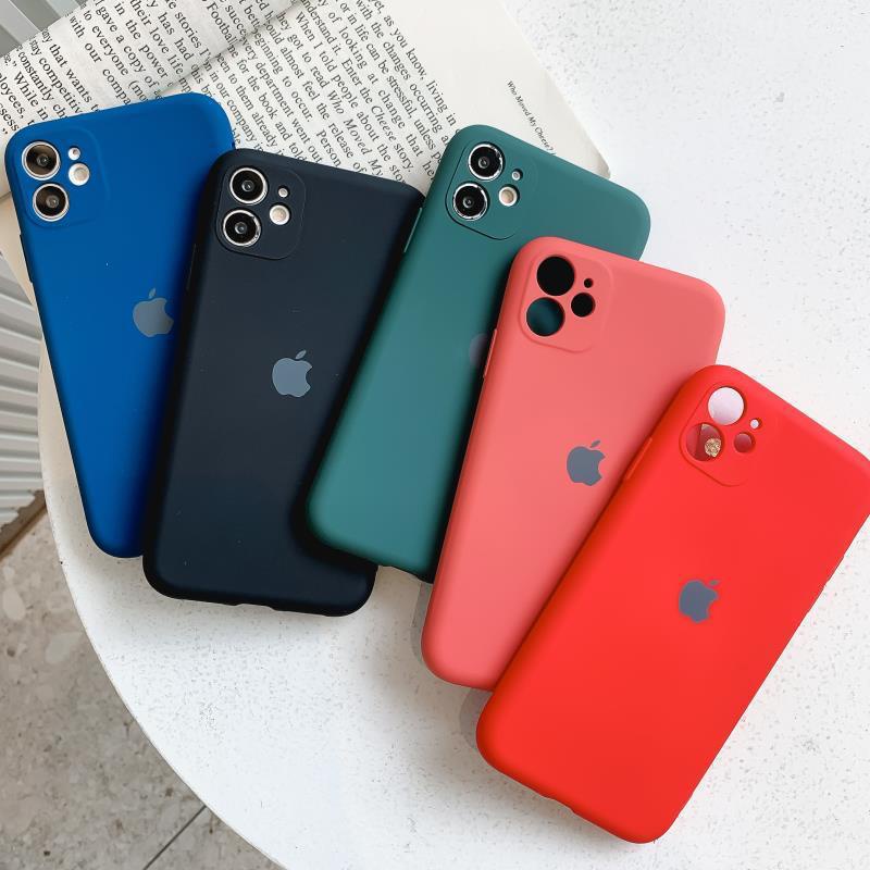 IPHONE 11 11 PRO 11 PRO MAX PROMAX CASE SOFT ORI LOGO APPLE, SILIKON WARNA COLOUR SOFTCASE ANTI NODA