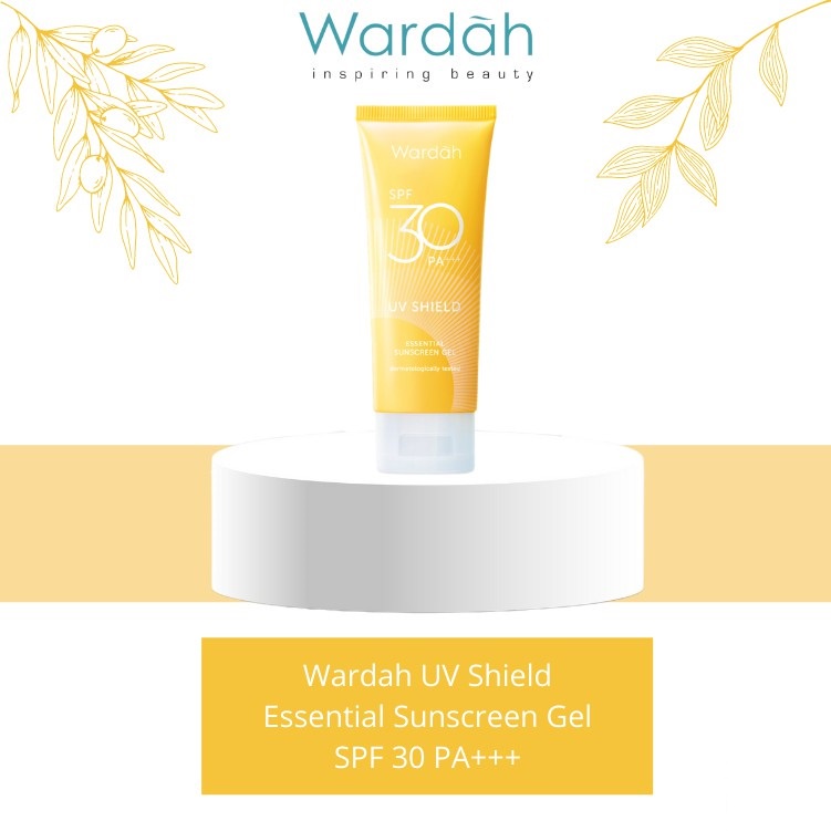 Wardah UV Shield Essential Sunscreen Gel SPF 30+++ Original BPOM 40ml