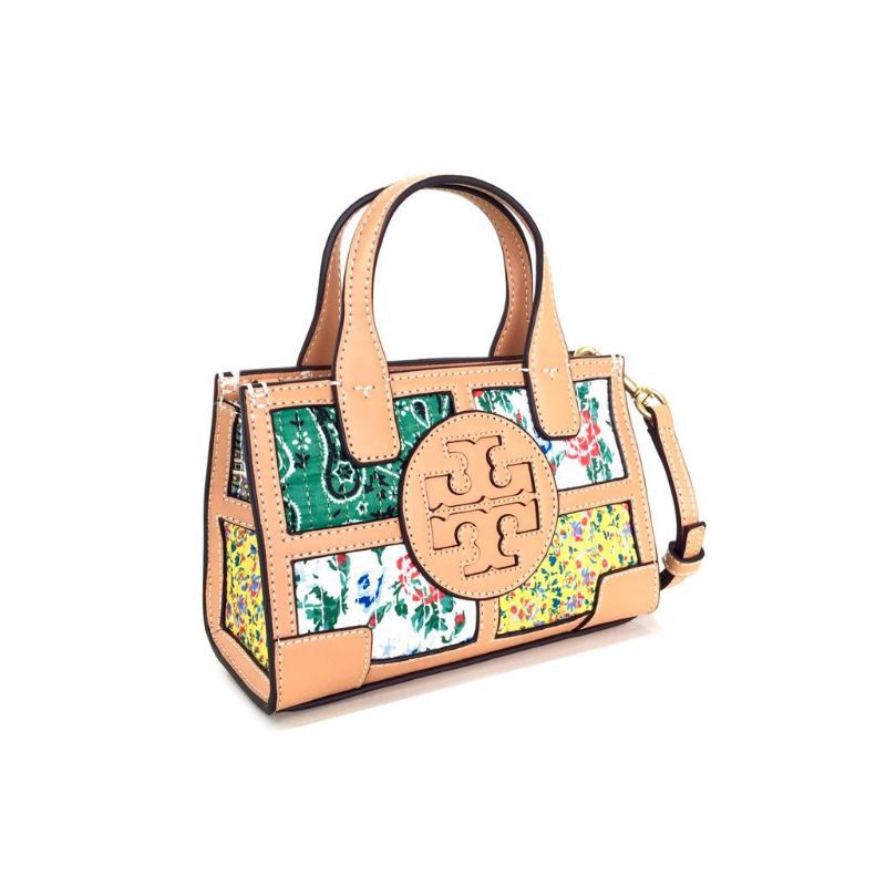 Tory Burch Ella Printed Quadrant Micro Tote Bag