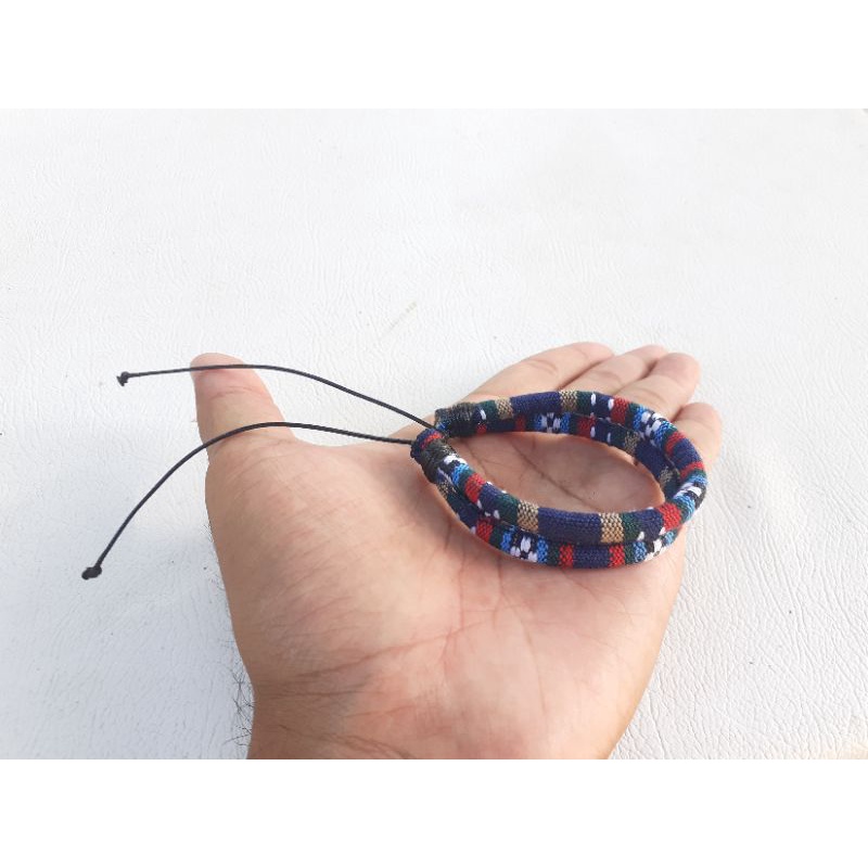 Tali Motif Tenun Tali Gelang Tenun Etnik Unik etnic ethnic indian lombok Tali Kalung Masker-F
