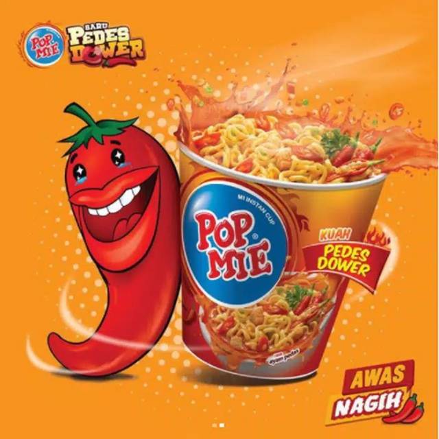 Pop Mie Kuah Super Pedas Dower