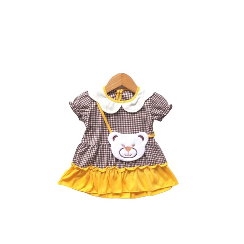 stoberi baby - QIU2 OH MY BEAR DRESS ANAK PEREMPUAN TERUSAN ANAK CEWEK