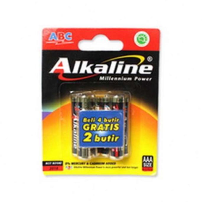 BATERAI ALKALINE ABC AAA A3 KECIL ISI 6 BATRE BATTERY ABC BATERE AAA