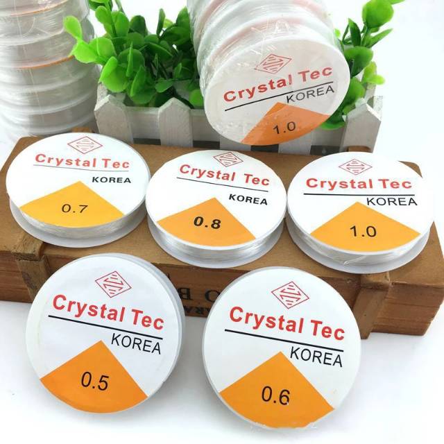 Tali Senar Elastis Korea 0.6/0.7/0.8/1.0 Tali Karet Untuk Membuat Gelang Kerajinan DIY