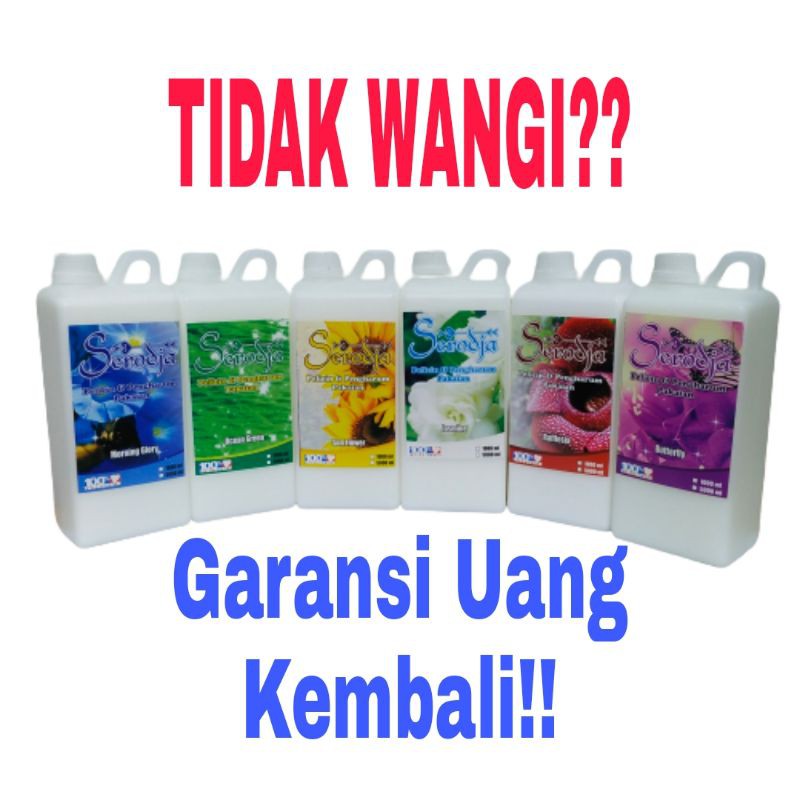 Pelicin setrika/Pelicin dan pewangi pakaian SERODJA 1 Liter Jerigen