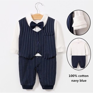  Baju  bayi  Import  KOREA  jumper lengan panjang Tuxedo baju  