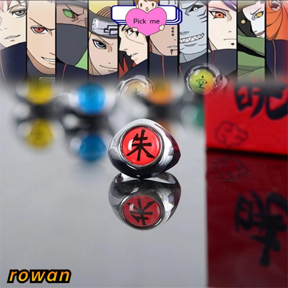 Cincin Cosplay Desain Anime Akatsuki Dapat Disesuaikan Untuk Pria Dan Wanita