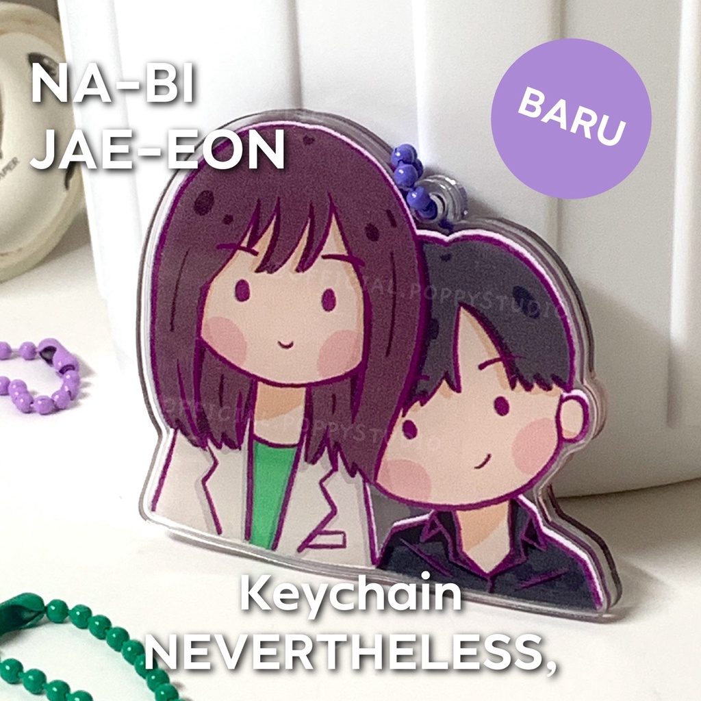 [Couple] Keychain Gantungan Kunci Nevertheless | Couple | Park Jae Eon & Yu Na Bi | Merch Drakor