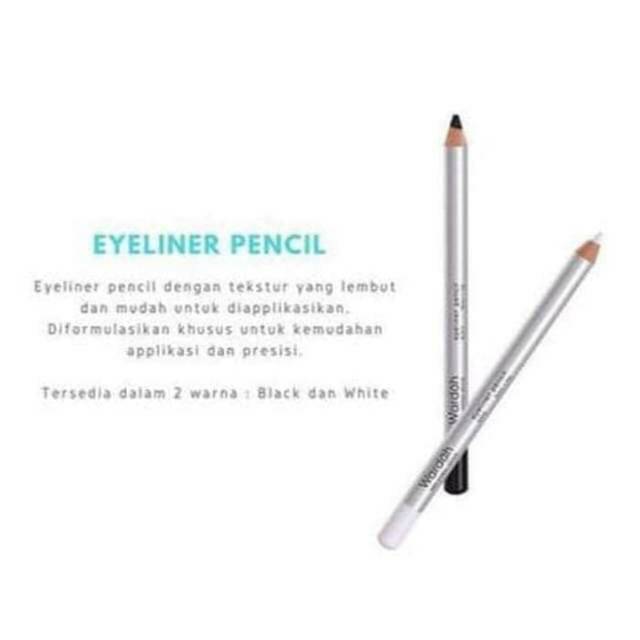 Wardah Eyeliner Pencil Black ~ Original 100%