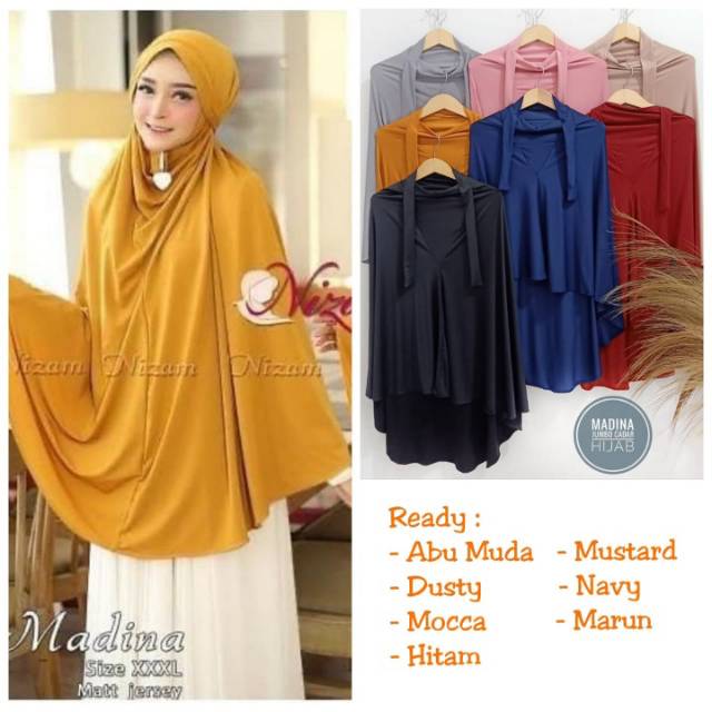 Jilbab Madina Jumbo Cadar