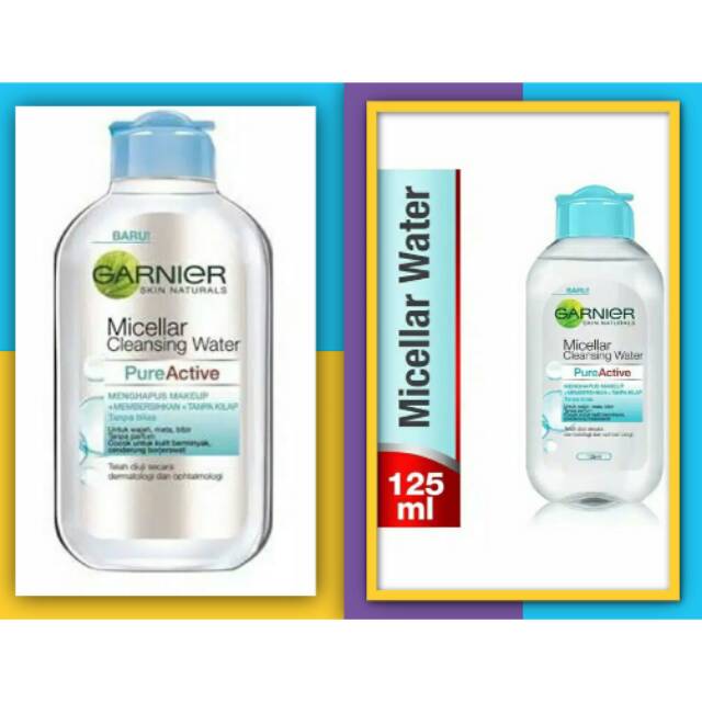 Garnier Micellar water biru 125Ml/Garnier murah /Micellar water