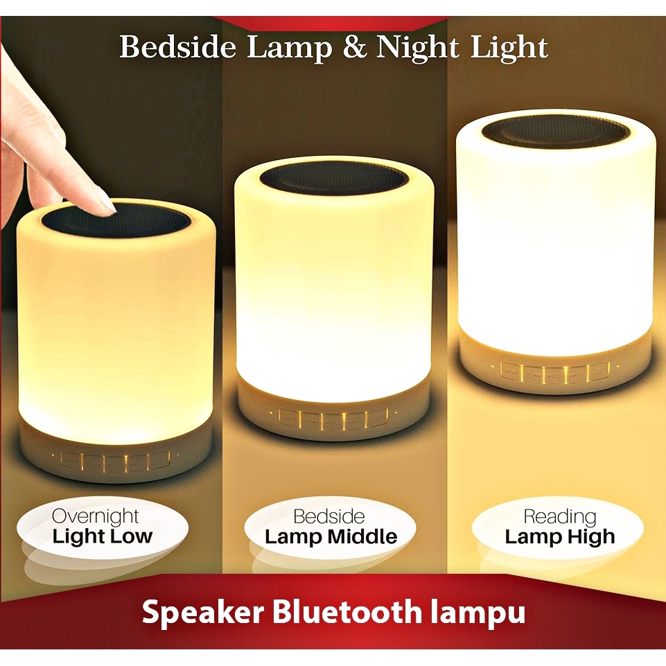 Speaker Bluetooh Lampu Tidur Led CL-671 Smart Touch Smart Touch