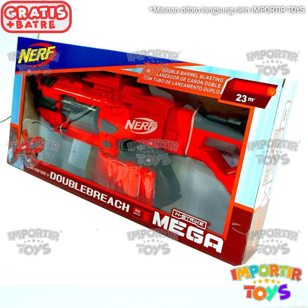 NERF GUN ELEKTRIK IMPORT + PELURU KARET + FREE BATRE (Ber-SNI) IMPORTIR TOYS