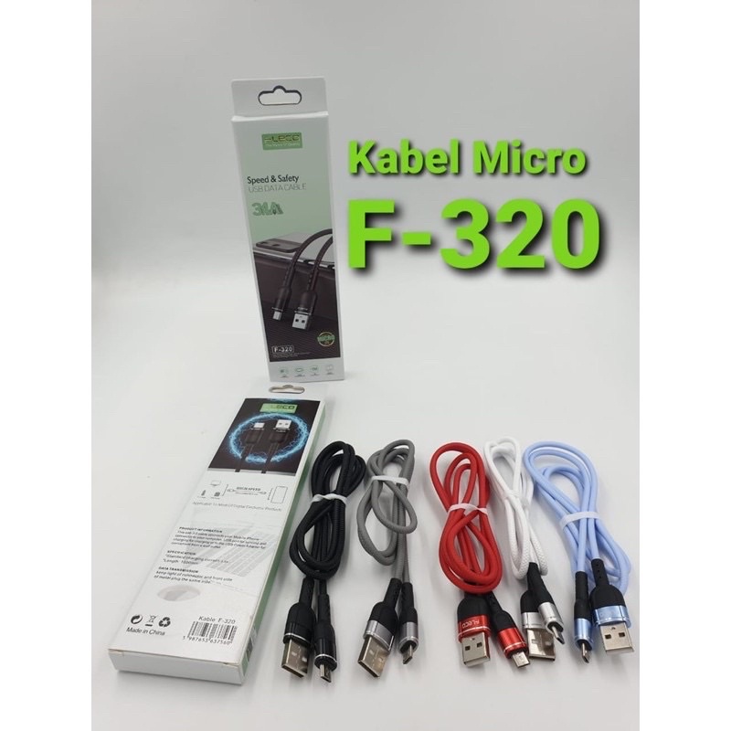 PROMO KABEL DATA FLECO F320 FAST CHARGING MICRO