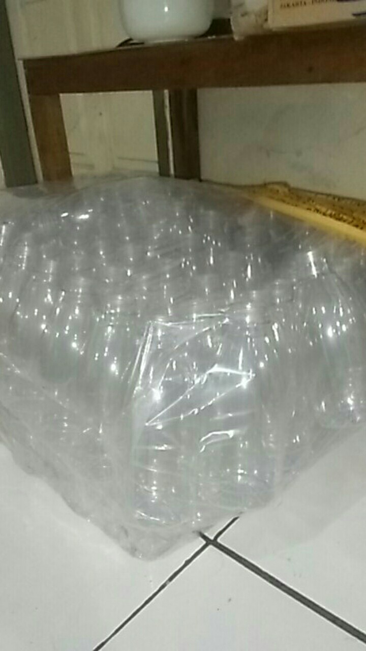 (beli Kelipatan 77pcs) Botol Plastik Tebal 350ml / Botol Cantik / Botol Jus Valencia Tahan Panas