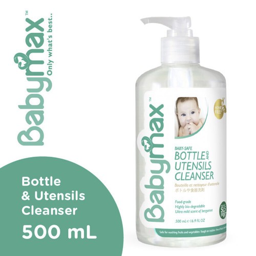 Babymax Baby Max Bottle and Utensils Cleanser Ecocert Refill 450ml 450 ml / 500ml 500 / 480ml - Pembersih Botol