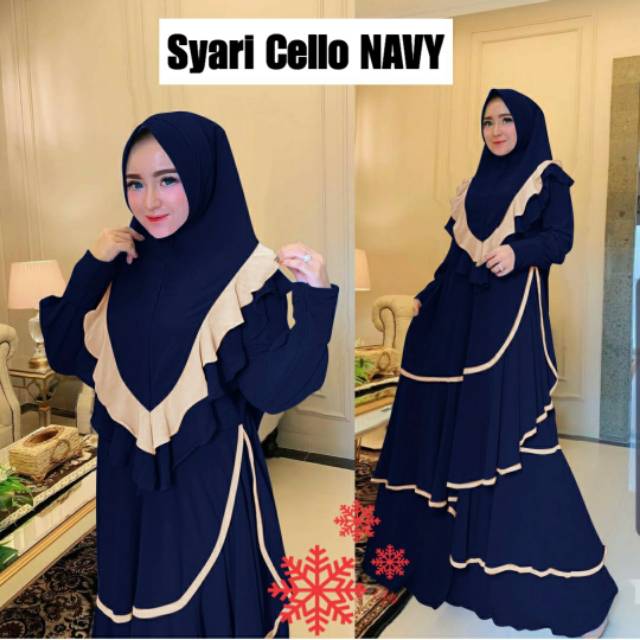 SYARI CELLO, MOSCREPE PREMIUM, GAMIS HIJAB MUSLIM, DRESS MAXY