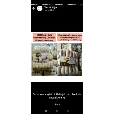 

donat kentang isi 21