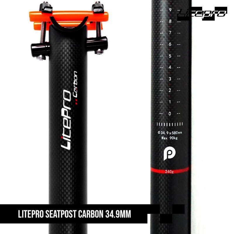 LITEPRO SEATPOST CARBON 34.9MM
