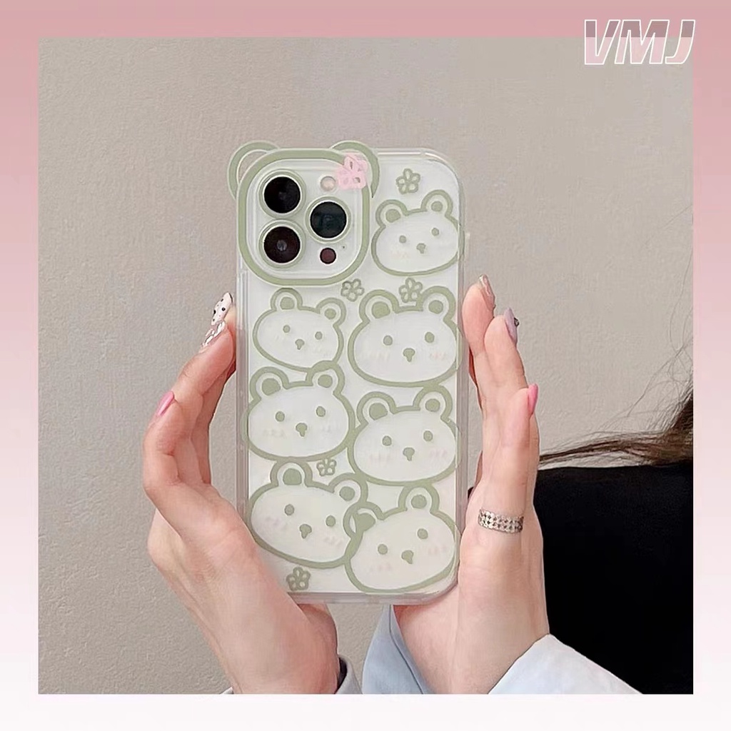 Soft Case Silikon TPU Transparan Motif Kelinci Untuk IPhone 12 13 Se 2020 6 6S 7 8 Plus X XS XR 11 Pro Max