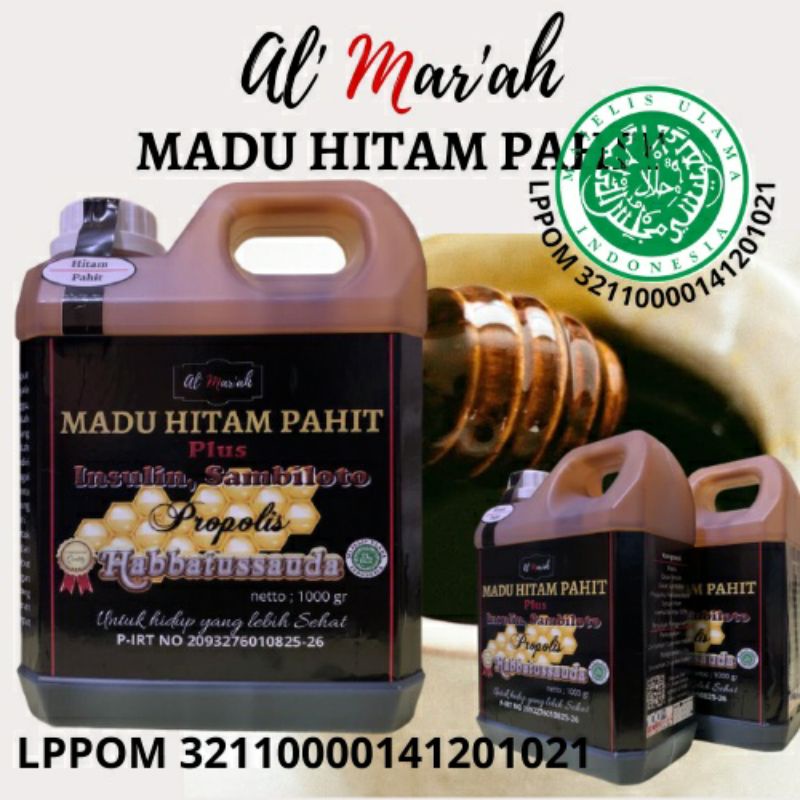 

Madu Hitam Pahit Insulin Sambiloto Plus Habbatusauda Isi 1kg | Cocok untuk penyandang Diabetes