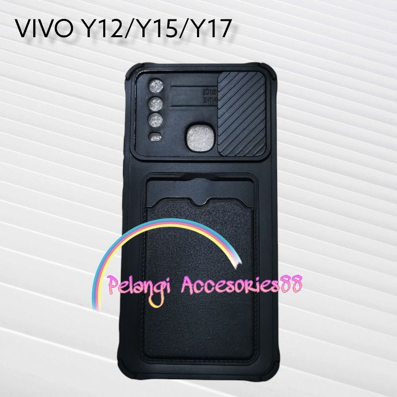 CASE VIVO Y11 / Y12 / Y12i / Y15 / Y17 CASE SOFTCASE SLEDING SLOT CARD WARNA WARNI