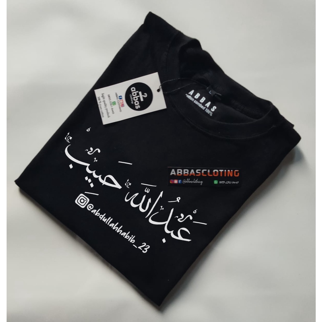 Kaos Nama Kaos Nama Sendiri Kaos Sablon Nama Sendiri Kaos Sablon Nama Arab Lengan Pendek