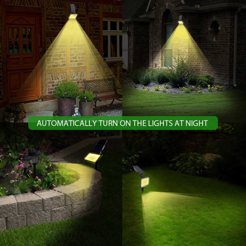 Lampu Solar LED Dinding Taman Jalan Outdoor 960Lm 2200mAh Waterproof