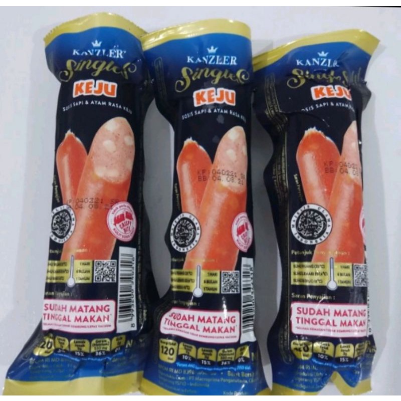 

Sosis Single rasa Original keju dan Hot siap di makan(sudah matang) 65gr Kanzler