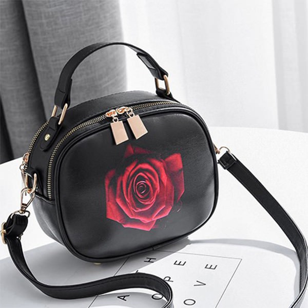 Tas wanita import LB1264 / bunga rose/tas jalan-jalan/tas kerja