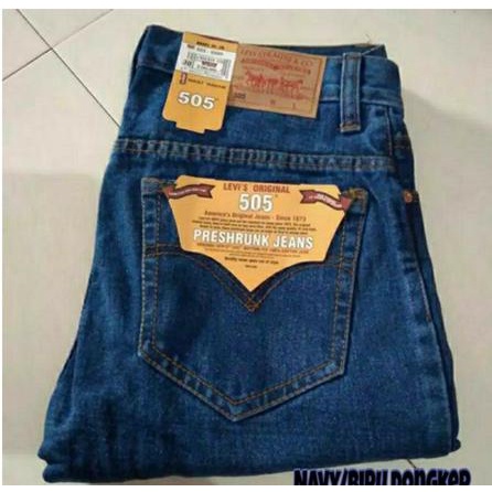 Celana Jins Pria Panjang Reguler Fit Size 28-38 Biru Muda Hitam Dongker Garment Premium