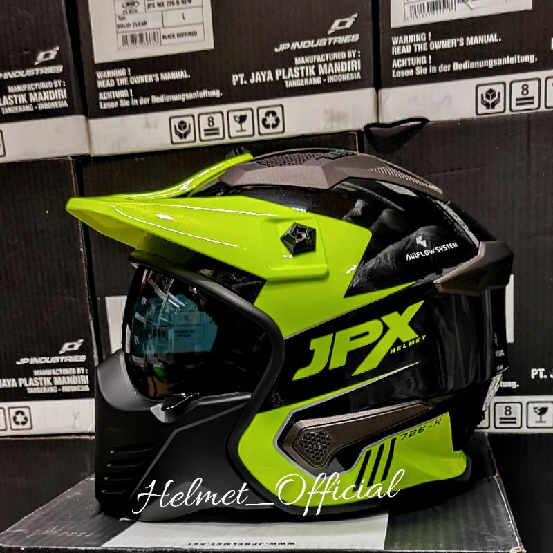 Helm Jpx Mx - 726R Black Yellow