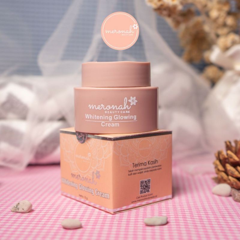 Meronah Whitening Glowing Cream 2in1 (Free Kuas Masker)