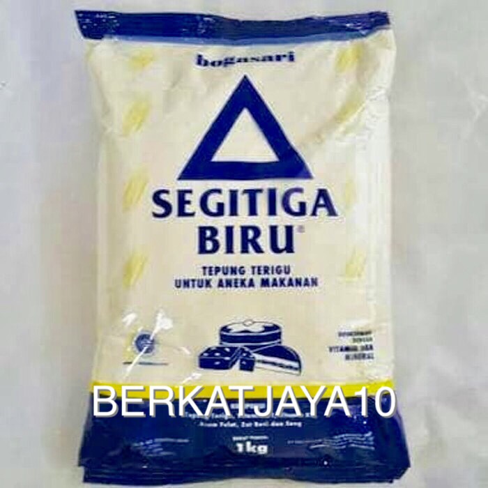 Tepung Terigu SEGITIGA BIRU 1 Kg Kemasan Ekonomis Bogasari