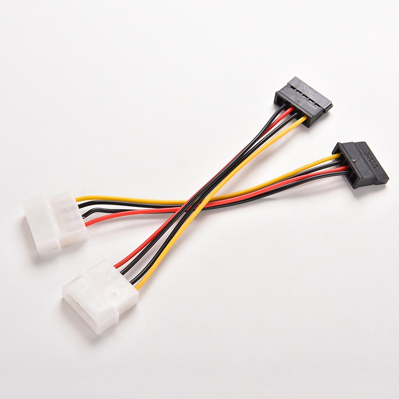 (LUCKID) 1pc Power Adapter IDE Molex 4pin Ke 15pin Serial ATA SATA Untuk Hard Disk