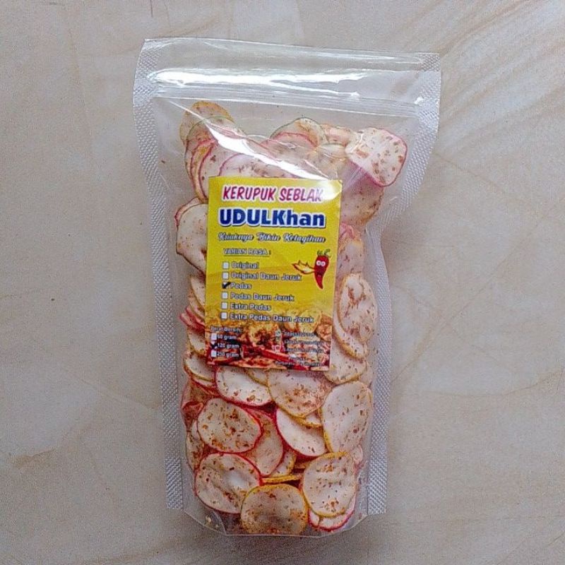 

Kerupuk Seblak UDULKhan Kemasan 120 gram Khas Tasikmalaya