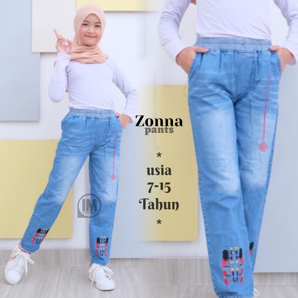 Celana Jeans Anak Perempuan / Celana Jeans Anak Usia 10 Tahun / Celana Panjang Anak Perempuan