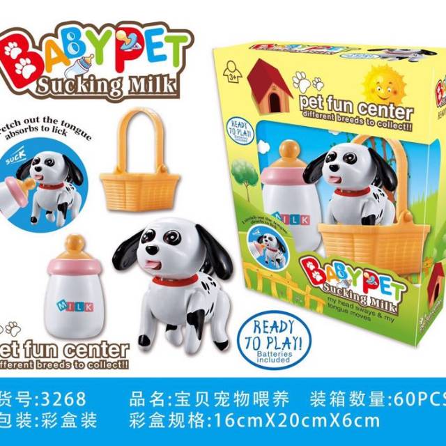 [1Kg Muat 8pcs] Mainan Doggy Baby Pet Sucking Milk / Bayi Anjing Kecil Minum Susu Dog