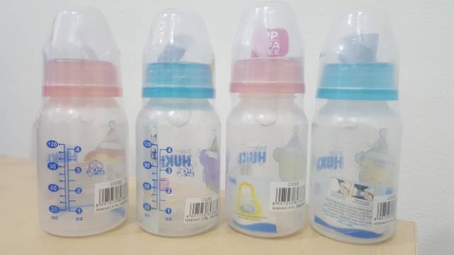 Botol bayi baby Huki PP SP SO 120ml dot gepeng bpa free #330 spongebob