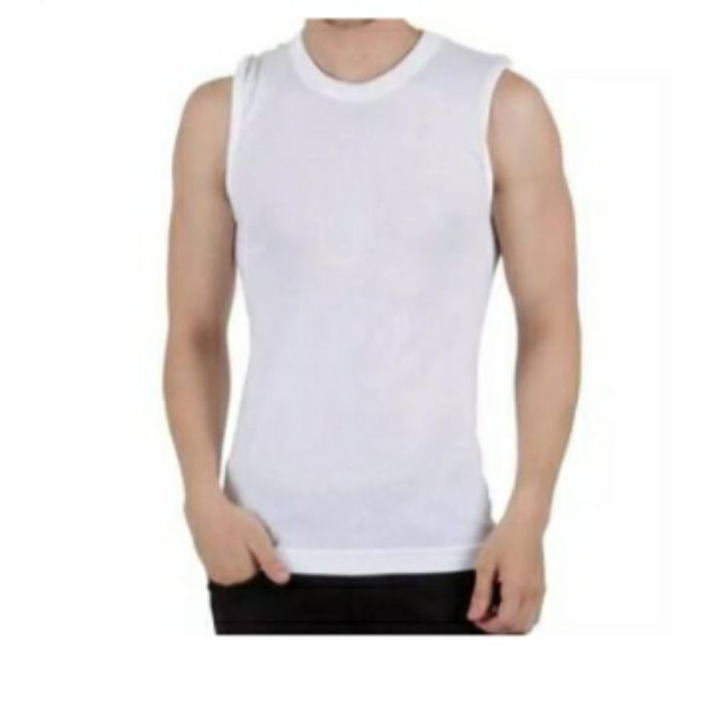 kaos yukensi cowok / yukensi / kaos polos tanpa lengan / daleman pria / kaos lengan buntung