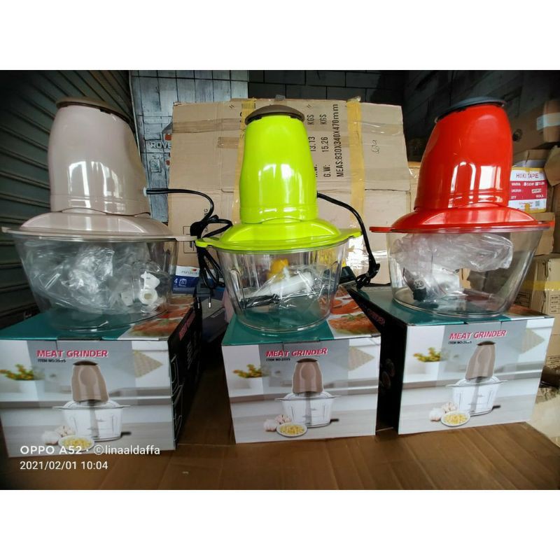 Blender Daging Elektrik Meat Grinder Blender Serbaguna Gilingan Daging