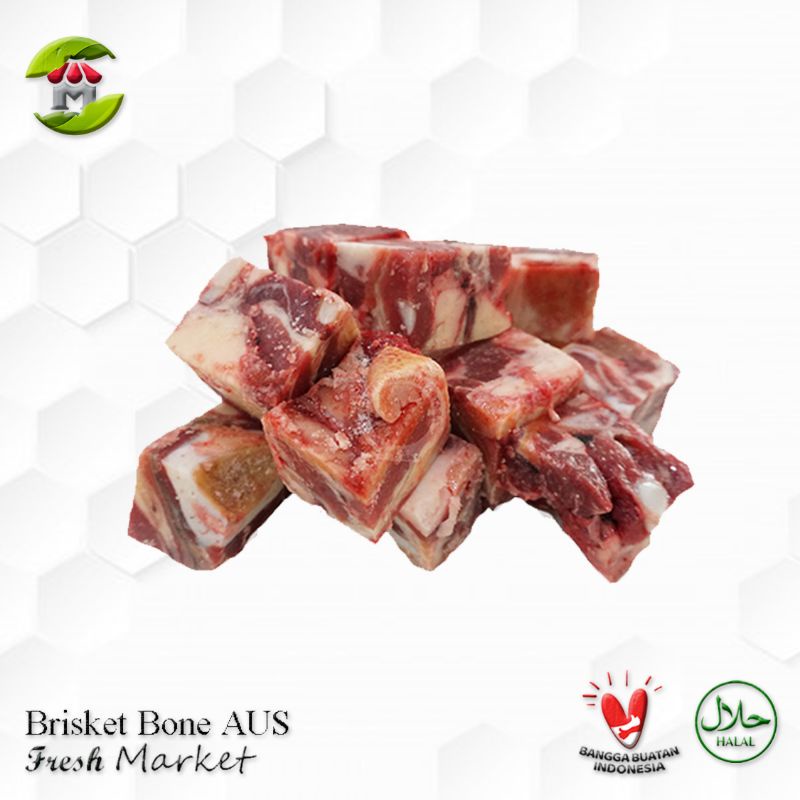 

debo [DEPOK] Brisket Bone Tulang Iga Gondrong Sapi Import AUS Pack 450gr - 500gr