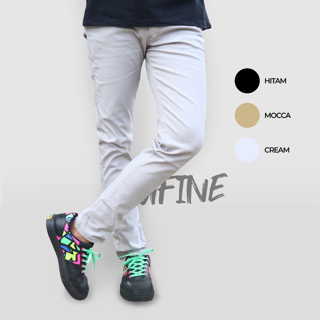 Sufine - Chinos Slimfit Panjang Original Premium - Celana Panjang Pria Wanita