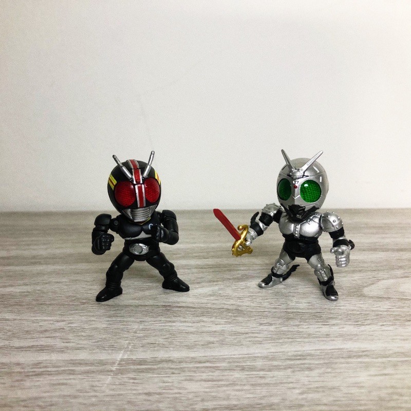 Set Gashapon Figure - Kamen Rider Black and Shadow Moon