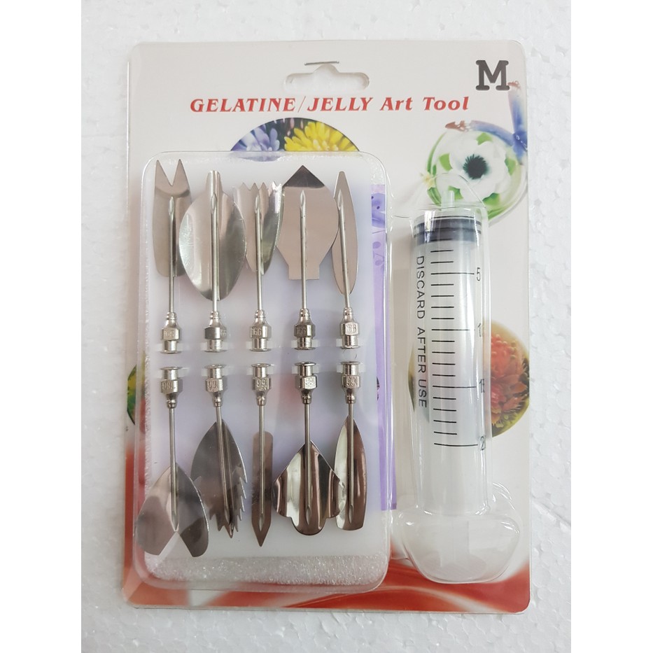 Gelatine jelly art tool M penghias puding 3D import puding hias