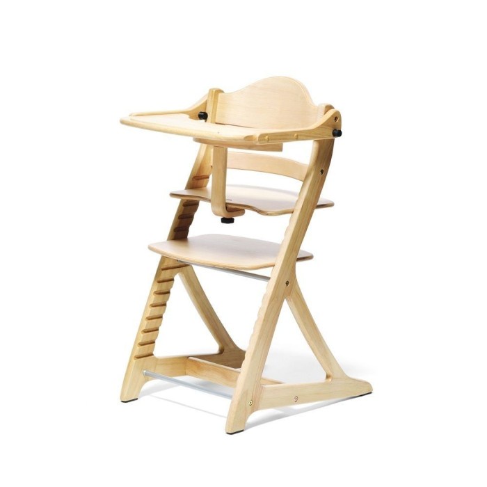 Kursi Kayu - Yamatoya Sukusuku Plus Table Natural - Highchair Kursi Makan Kayu Bayi