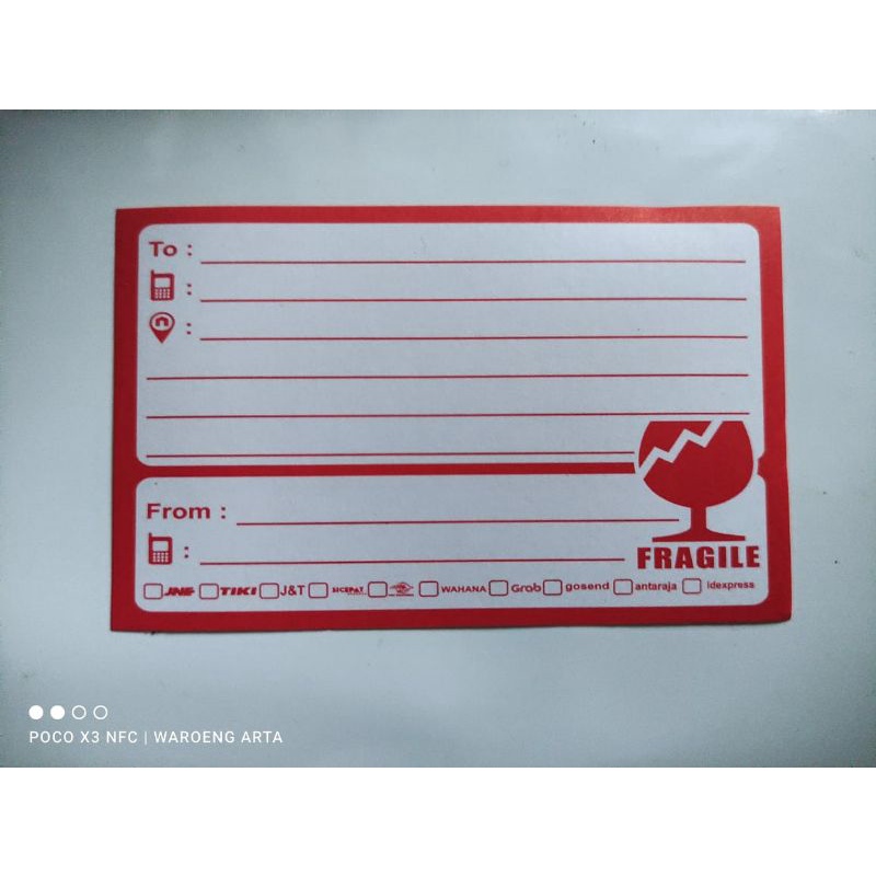 

Stiker Label Pengiriman Olshop