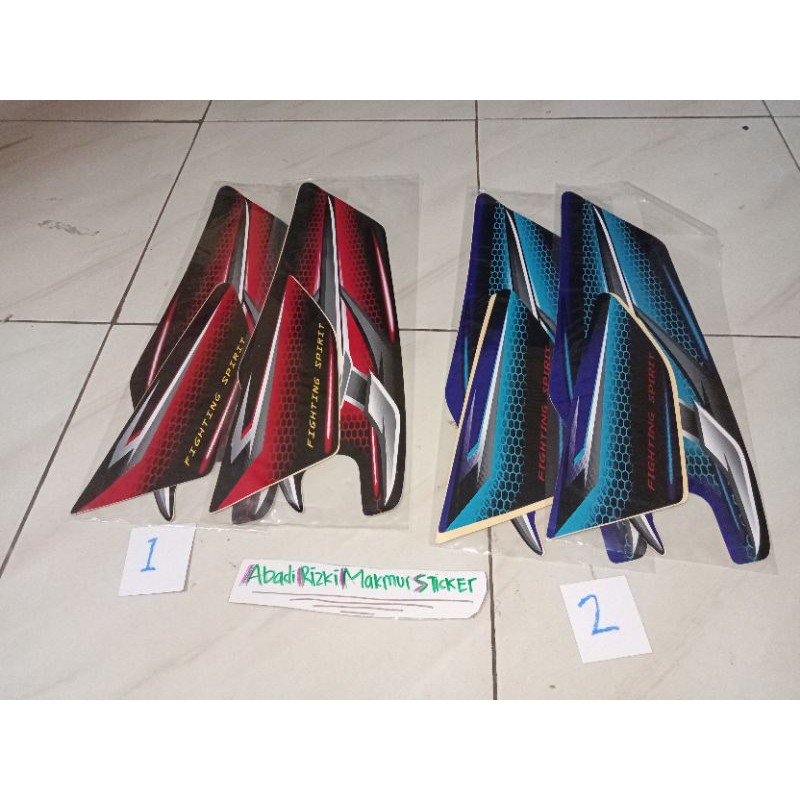 Lis body stiker Striping Rx king 2006 2007 Merah hitam biru bahan seperti Ori grade A