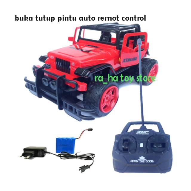 Mobil Jip R/C Buka Tutup Pintu Auto Remot Mainan Anak Mobil Mobilan Jip