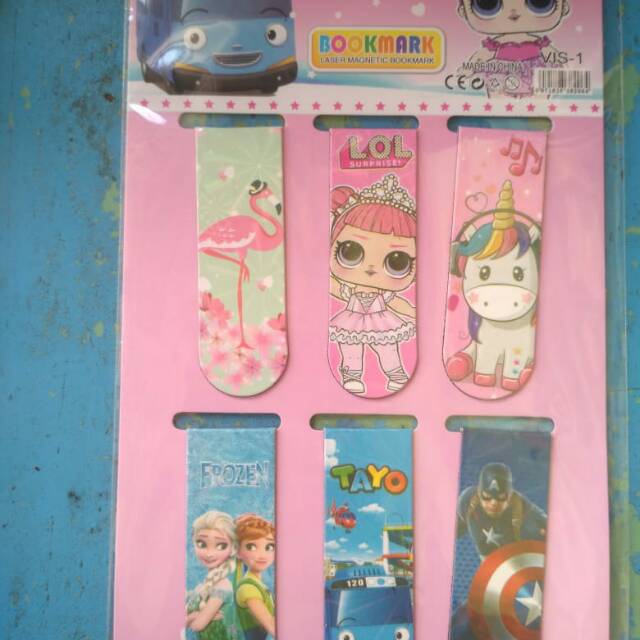 

Pembatas Buku Magnet Karakter